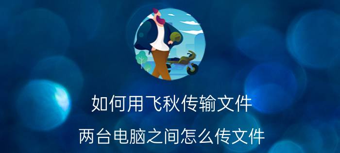 如何用飞秋传输文件 两台电脑之间怎么传文件? 没有局域网？